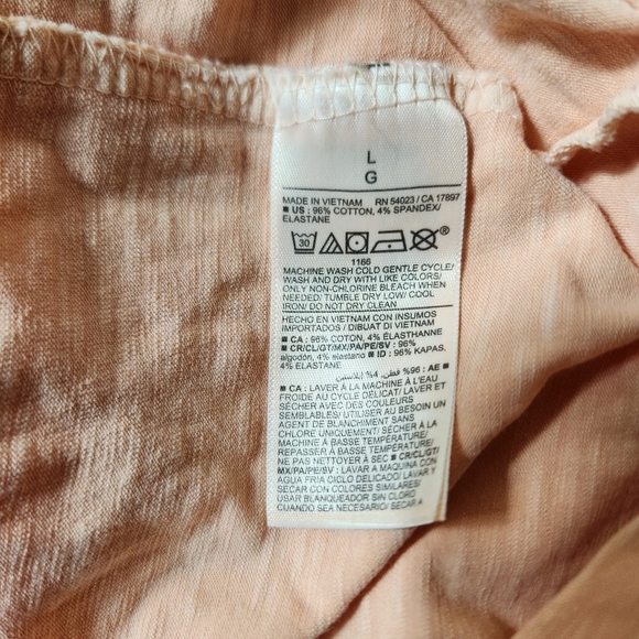 Old Navy Womens Washed Coral Tiered Slub-Knit Midi Cami Swing Dress-Size L - Picture 11 of 12